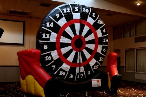 INflatable Dart Board, Use Soccer Balls to Score you Points